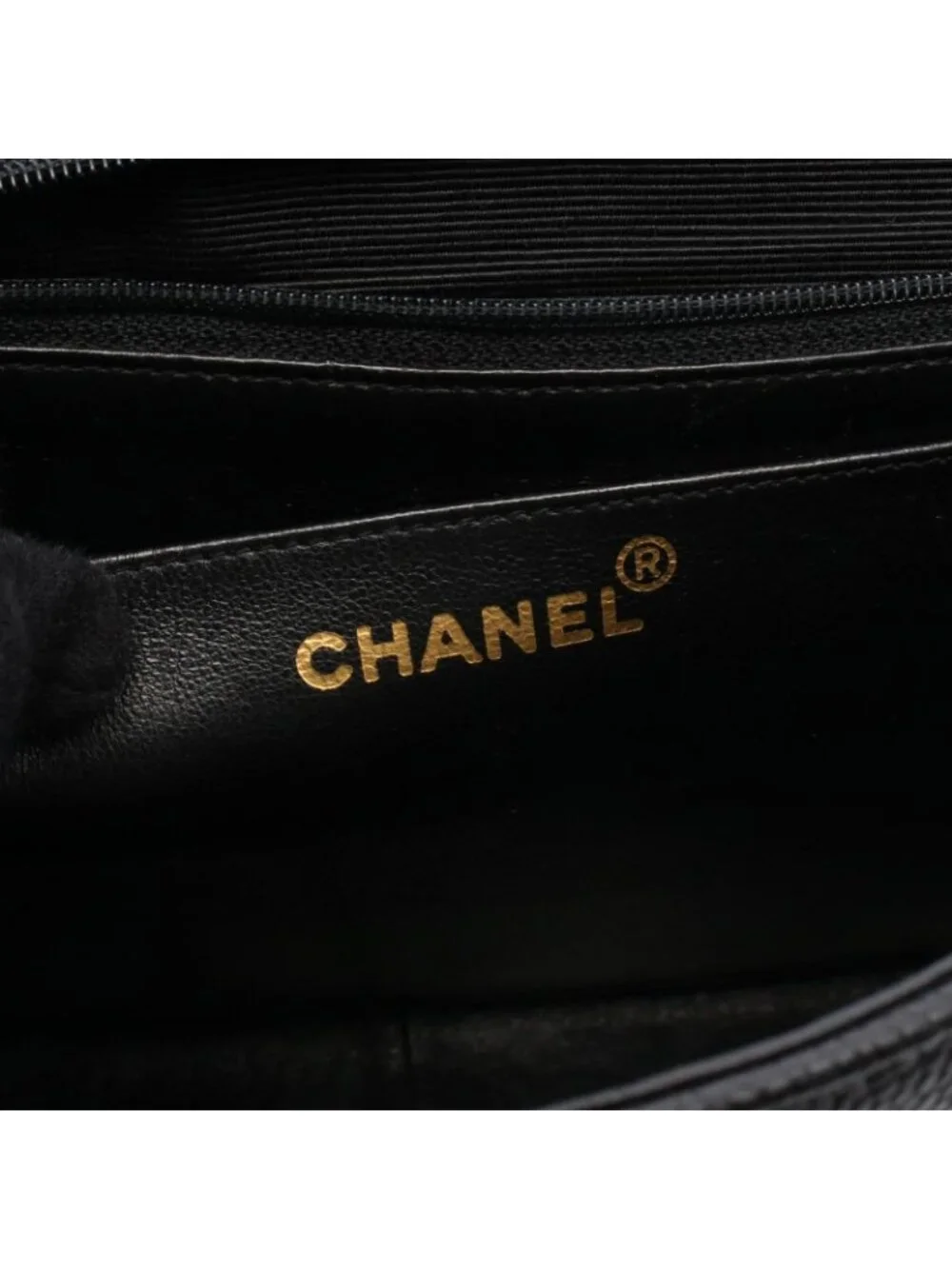 Chanel Shoulder Bag Mademoiselle Black Calf Chain